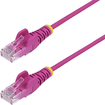 StarTech.com 15m Pink Slim CAT6 Ethernet Cable, Snagless, 28AWG, LSZH (N6PAT15MPKS)