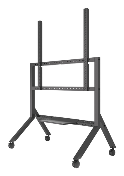 B-TECH Momentum BT8546 Rollwagen für 65-110" Touchscreen-Displays, 125 kg, VESA bis 1000x900 mm, Schwarz