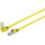 S/CONN maximum connectivity Netzwerkkabel-Patchkabel, cat 6, S/FTP, PIMF, Winkel-gerade, gelb, 0,25m (08-64002)