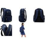 BESTLIFE Business Notebook-Rucksack JADE, dunkelblau mit gepolsterten Tragegurten und Tragegriff, Fach für - 1 Stück (BB-3520BU)