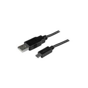 StarTech.com Mobile Charge Sync USB to Slim Micro USB Cable for Smartphones and Tablets (USBAUB3MBK)