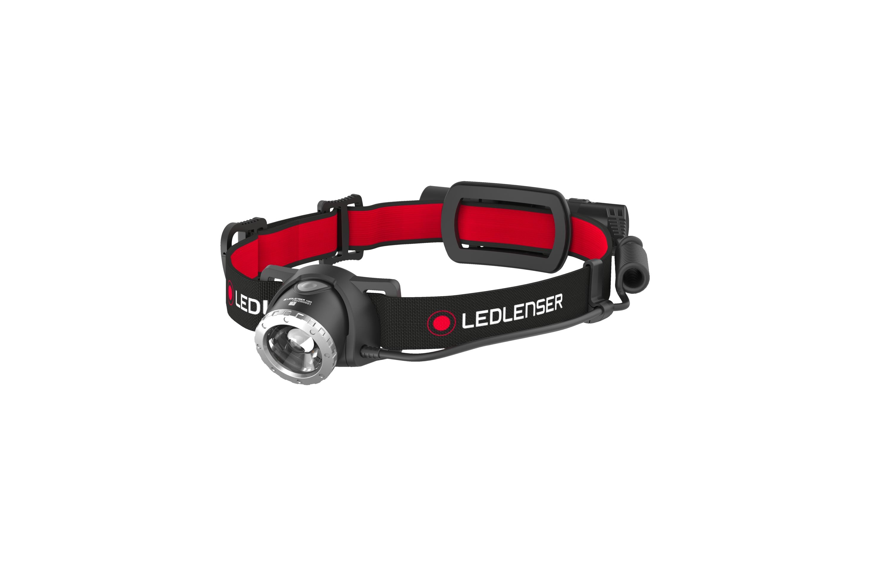 Ledlenser H Series H8R LED-Stirnlampe 600 lm wiederaufladbar Schwarz, Rot