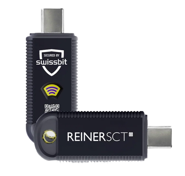 REINER SCT FIDO Stick Pro USB-C Sicherheitsschlüssel Schwarz