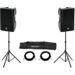 OMNITRONIC Set 2x XKB-215A + Boxenhochständer MOVE MK2 (20000422)