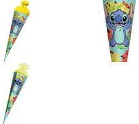 ROTH Motiv-Schultüte "Disney Stitch", rund, 700 mm Lizenz-Schultüte, Filzverschluss, mit stabiler ROTH-Spitze - 1 Stück (677523)