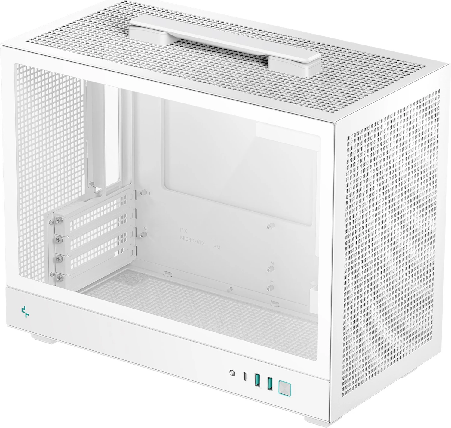 DeepCool CH160 PLUS WH Micro-ATX PC-Gehäuse weiß SFF bis 342 mm GPU (R-CH160-WHNGM0-G)