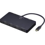 Renkforce RF-USBHA-550 5 Port USB-C USB 3.2 Gen 2 Multiport Hub mit Stecker Schwarz (RF-6804408)