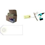 agipa Gepäckanhänger, 120 x 57 mm, neutral, mit Draht beige, aus Pappe, mit Lochverstärkungsringe, zur - 1 Stück (101580)