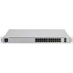 Ubiquiti UniFi Switch USW-Pro-24 - Switch - L3 - managed - 24 x 10/100/1000 + 2 x 10 Gigabit SFP+ (Uplink) - Desktop, an Rack montierbar (USW-Pro-24)