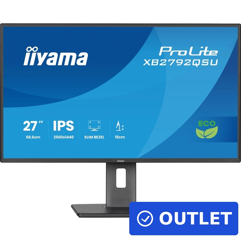 iiyama ProLite XB2792QSU-B1 LED-Monitor 68.6 cm (27") QHD IPS 120Hz Schwarz (geöffnet)