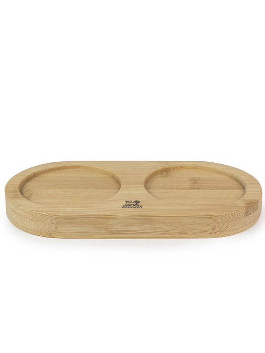 Peugeot Saveurs Bali Fonte Pfeffermühle Salzstreuer + Tablett 8 cm Schwarz