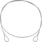 EUROLITE Stahlseil (FC) 900x3mm silber ohne Verbinder (58010422)