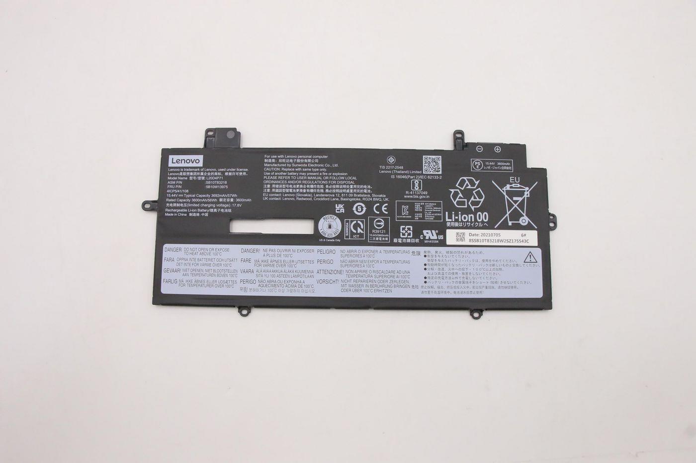 Lenovo Battery Internal 4c 57Wh LiIon SWD (5B10W13975)