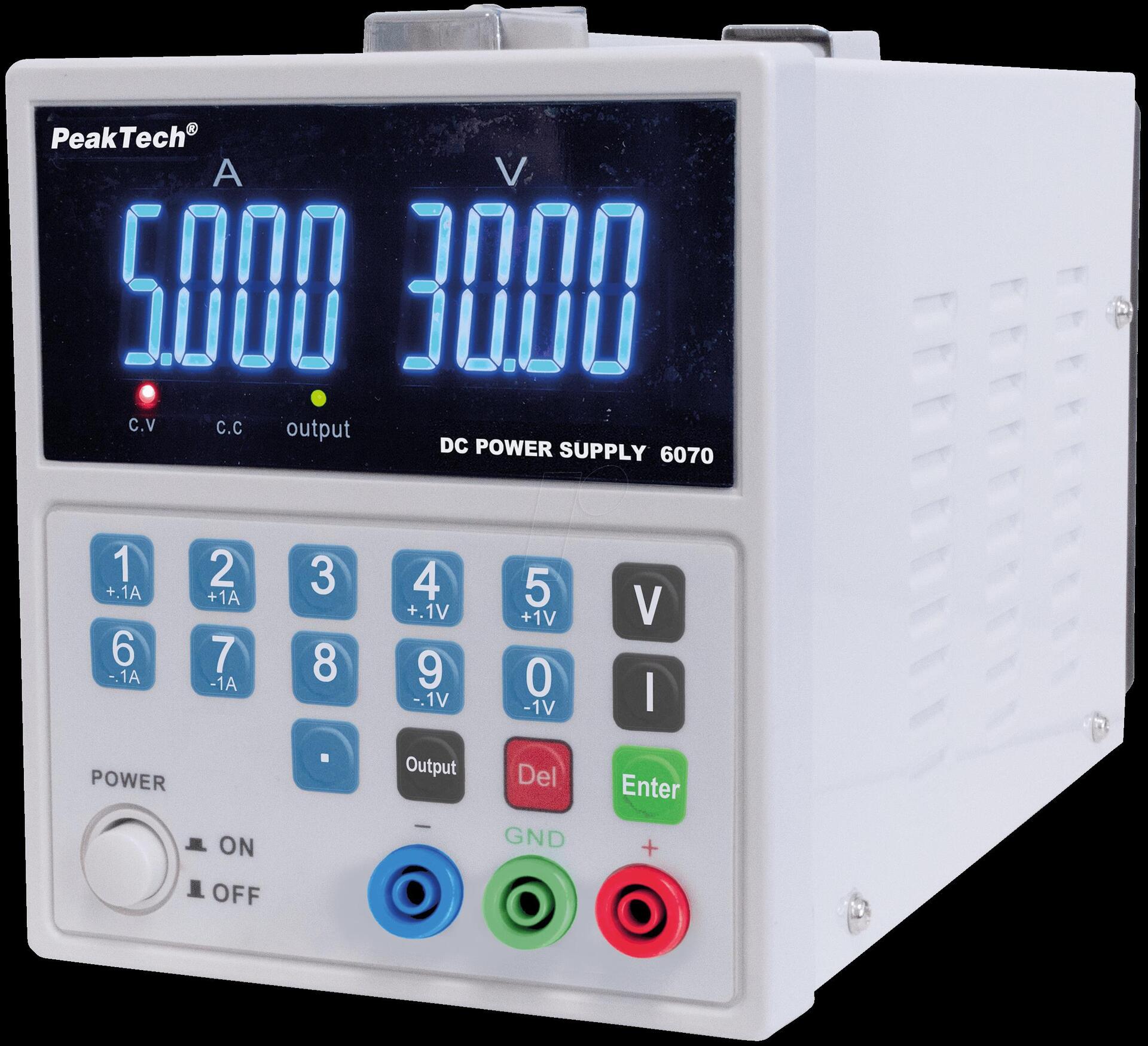 PeakTech Labornetzgerät 1 Kan. ...30 VDC VDC 5 A (PeakTech 6070)