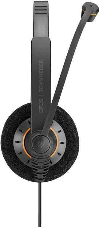 EPOS IMPACT SC 30 USB ML On-Ear Mono Headset Schwarz mit orangefarbenen Akzenten