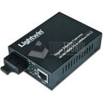 Lightwin LWC 10/100/1000 MM-2 SC Netzwerk Medienkonverter 1000 Mbit/s Multi-Modus Schwarz (LWC 10/100/1000 MM-2 SC)