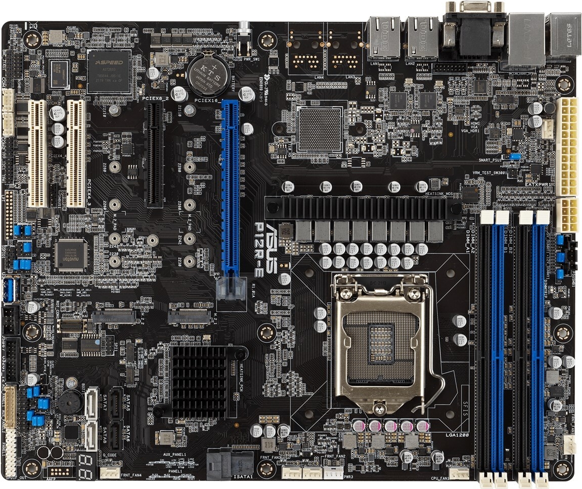 ASUS P12R-E Server-Mainboard ATX LGA 1200 Intel C256 DDR4