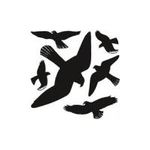 HERMA Etiketten "Warnvögel", Folie, wetterfest, schwarz Blattformat: 30 x 30 cm (5999)