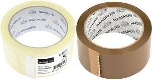 RAADHUIS Verpackungsklebeband, 48 mm x 66 m, PP, transparent geräuscharm, Rollenkerndurchmesser: 75 mm, Stärke: 0,046 mm - 6 Stück (RD-351145)