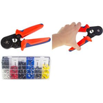 LogiLink Adernendhülsen-Crimpzange, selbsteinstellend selbsteinstellende Vierkant-Crimpzange für Adernhülsen, - 1 Stück (WZ0068)