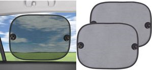 IWH KFZ-Sonnenschutz Springblende, schwarz Befestigung mittels 2 kindersicheren Saugnäpfen, - 1 Stück (019250)