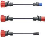 go-e Adapterset Gemini flex 22 kW. Kabelfarbe: Schwarz, Anschluss1 Formfaktor: Gerade, Anschluss2 Formfaktor: Gerade. Maximaler Betriebsstrom (dreiphasig): 16 A. Gewicht: 530 g. Menge pro Packung: 3 Stück(e), Paketgewicht: 640 g (CH-04-07)