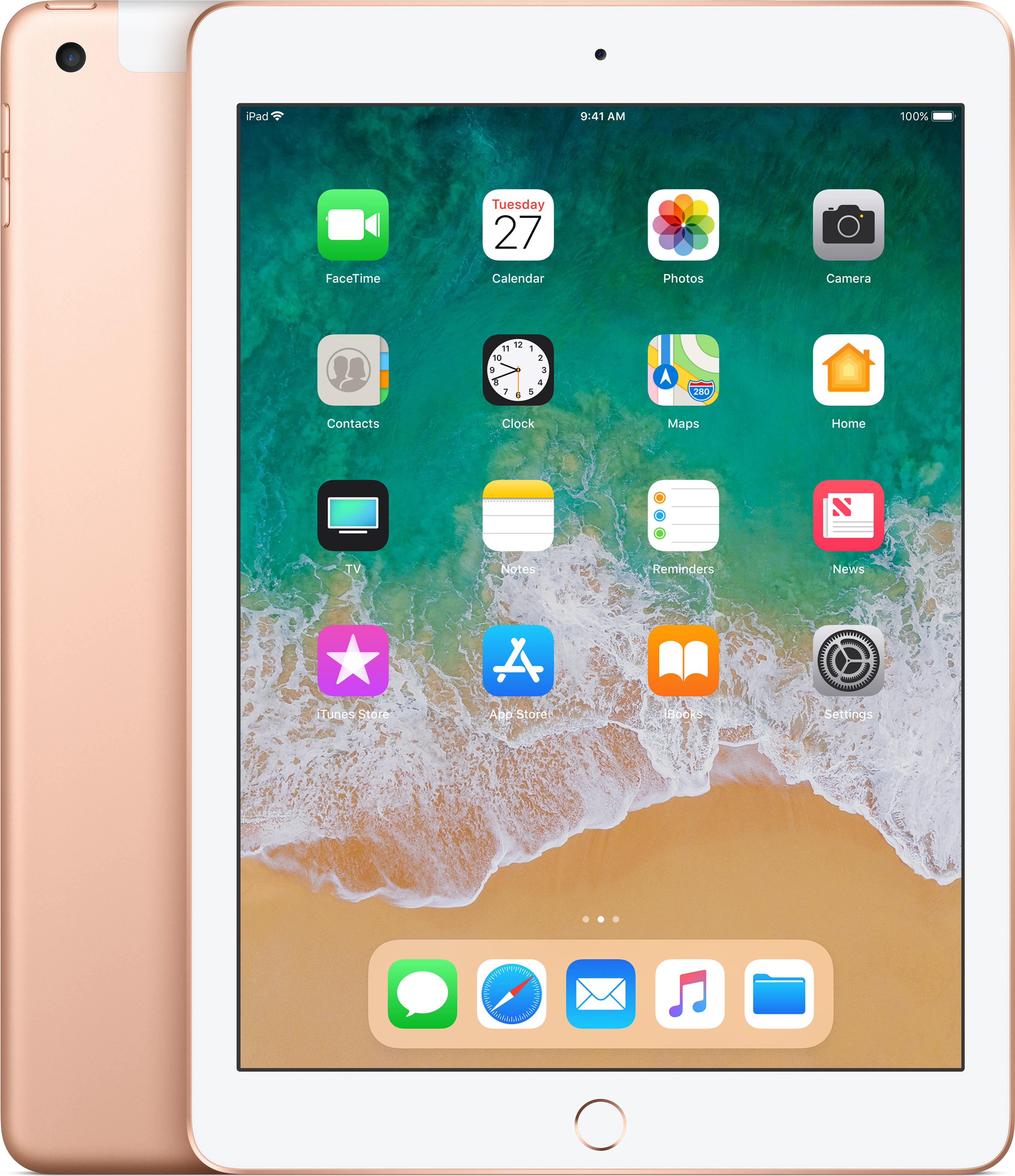 iPad 9,7 Wi-Fi + Cellular 128 GB Gold - Tablet (MRM82FD/A)