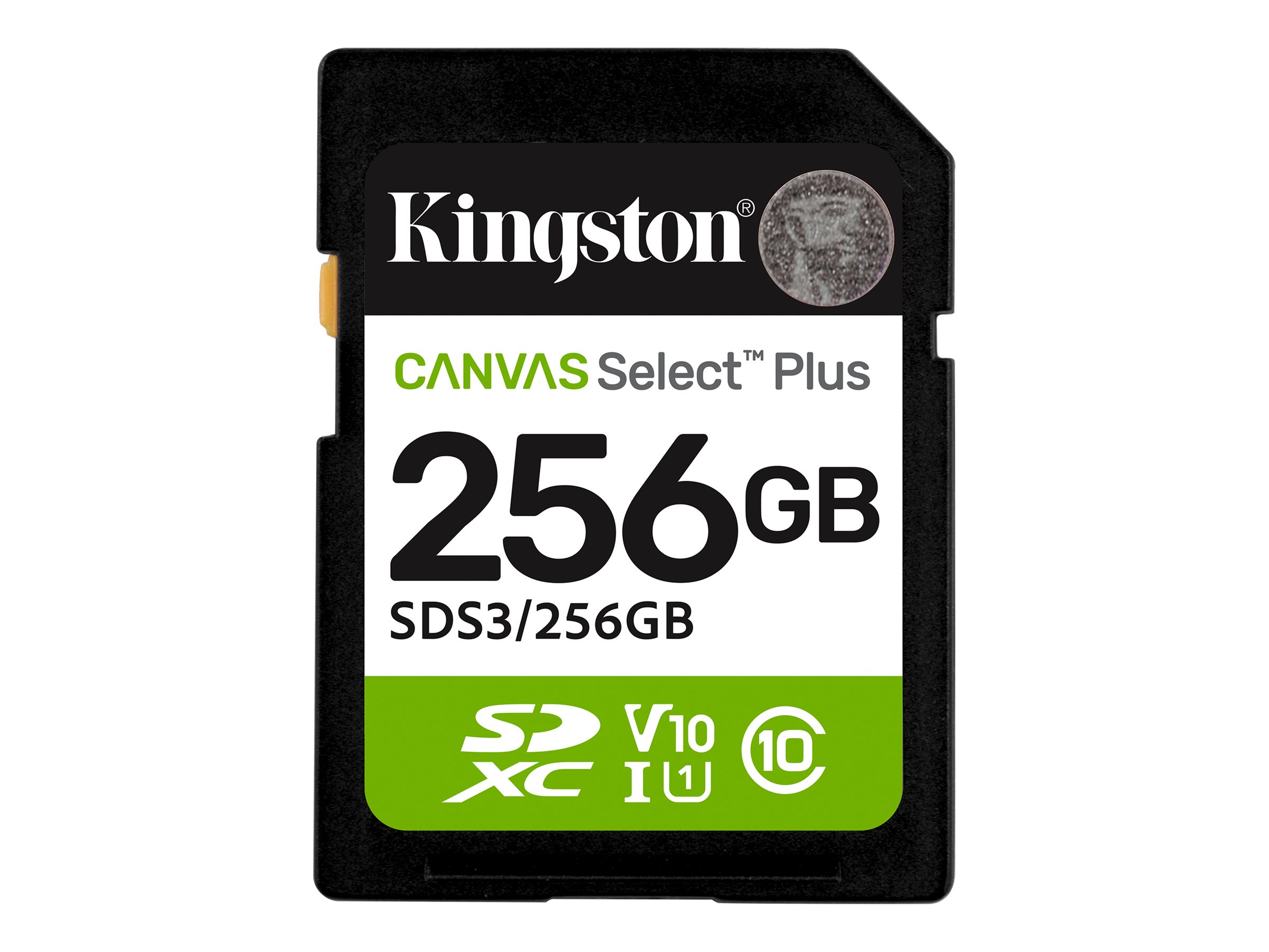 Kingston Canvas Select Plus SDXC 256 GB 150 MB/s Class 10 UHS-I U1 V10