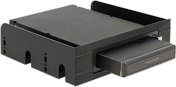 Delock 3.5? / 5.25? Wechselrahmen für 2.5? SATA Festplatten und SSDs (47213)