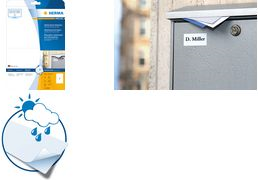 HERMA Inkjet Folien-Etiketten, 97,0 x 42,3 mm, weiß permanent haftend, Folien-Etiketten, matt, selbstklebend, - 1 Stück (4595)