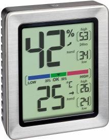 TFA-Dostmann EXACTO Indoor Elektronisches Hygrometer Silber (30.5047.54)