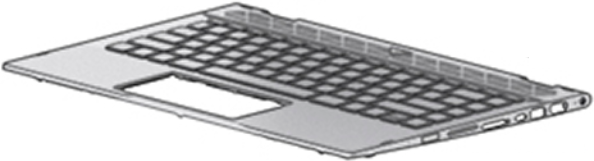 HP L18947-061 Notebook-Ersatzteil Gehäuse-Unterteil+Tastatur (L18947-061)