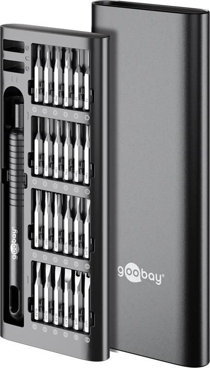 Goobay Schraubendreher-Set mit 48-tlg. Präzisions-Bitsatz - Werkzeug-Set für (77835)