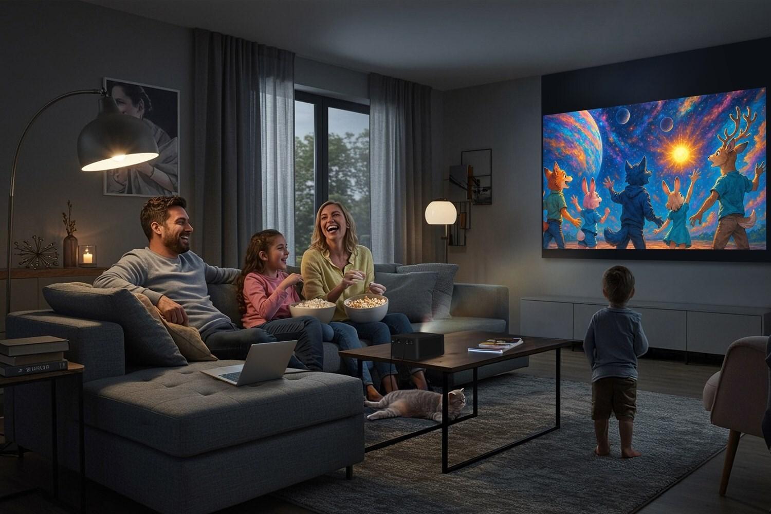 Optoma Photon Life PK32 DLP-Projektor 4K UHD 2000 lm 4 LED Tragbar Schwarz