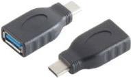 EXERTIS CONNECT Adapter, USB 3.1 C Stecker auf USB 3.0 A Buchse (39910209)