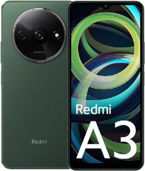 Xiaomi Redmi A3 17 cm (6.71") Dual-SIM Android 14 4G USB Typ-C 3 GB 64 GB 5000 mAh Grün (MZB0GLCEU)