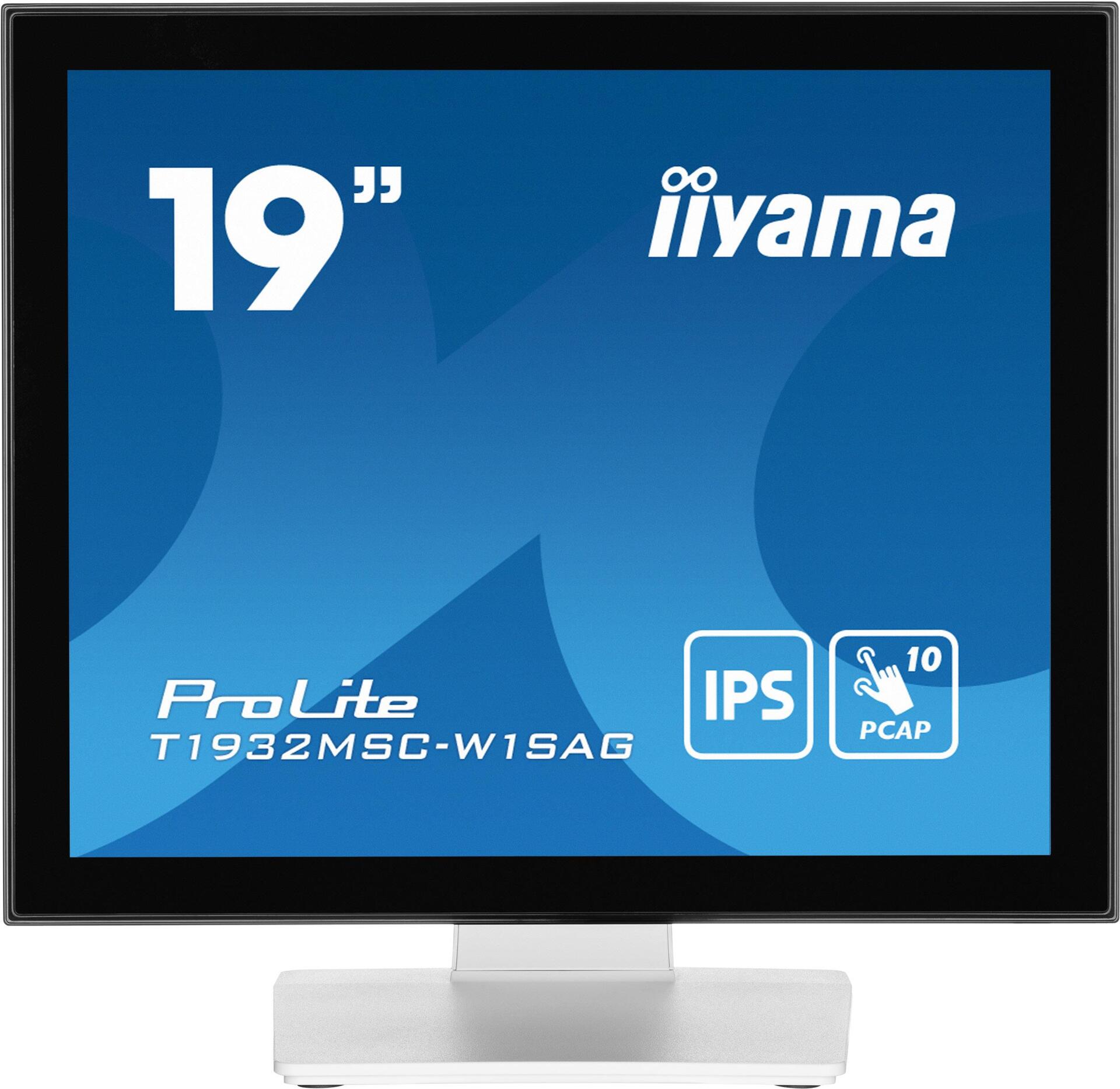 iiyama ProLite T1932MSC-W1SAG Computerbildschirm 48,3 cm (19") 1280 x 1024 Pixel Full HD LED Touchscreen Tisch Weiß (T1932MSC-W1SAG)