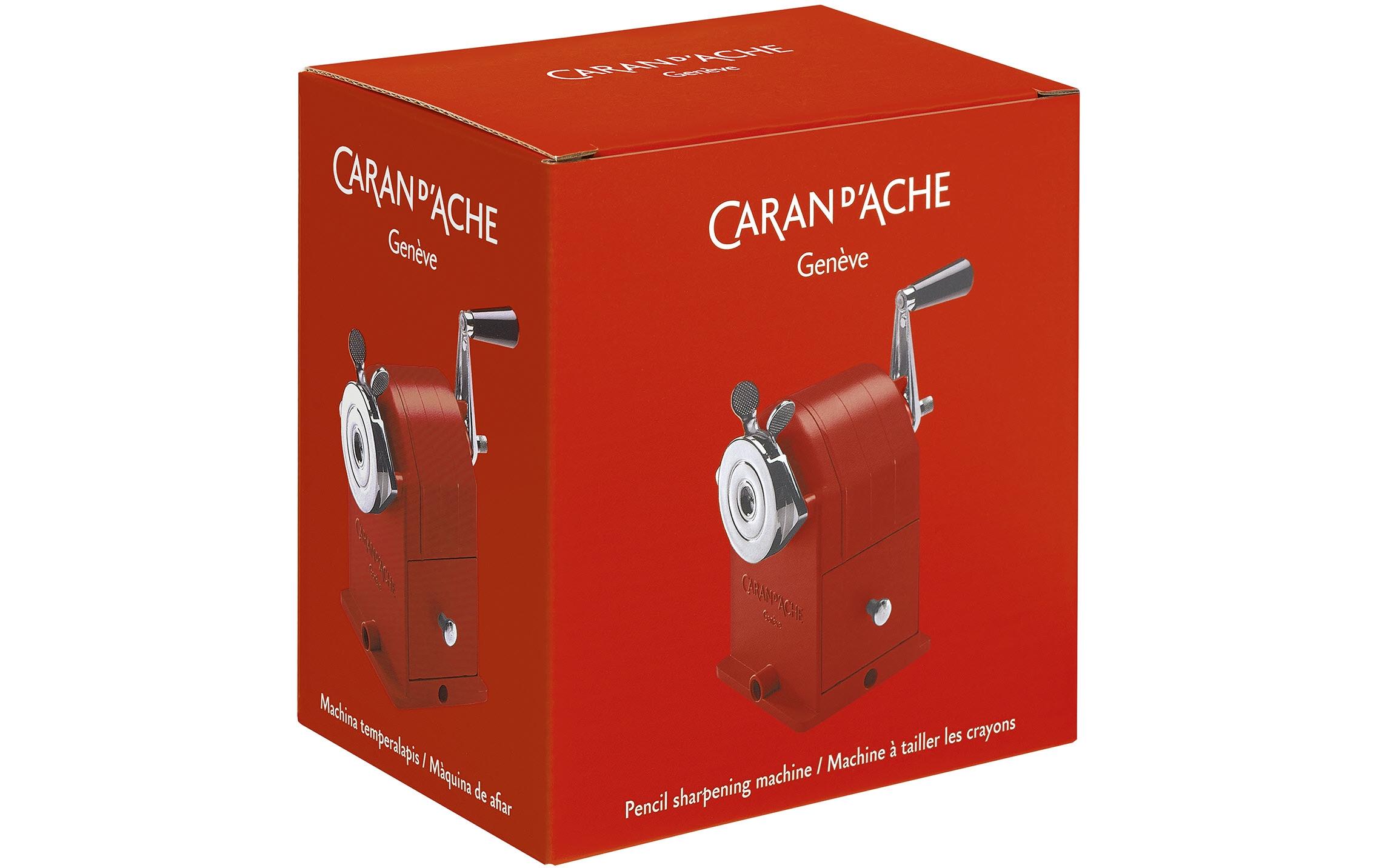 Caran d'Ache 455.270 Manueller Bleistiftspitzer Rot