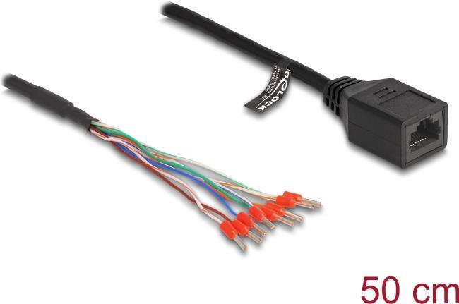 DeLOCK 88005 Netzwerkkabel Schwarz 0,5 m Cat5e (88005)