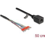DeLOCK 88005 Netzwerkkabel Schwarz 0,5 m Cat5e (88005)