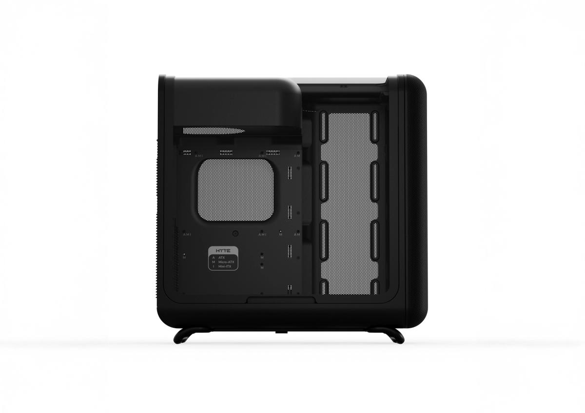 HYTE X50 Midi Tower Gehäuse E-ATX Gehärtetes Glas Pitch Black