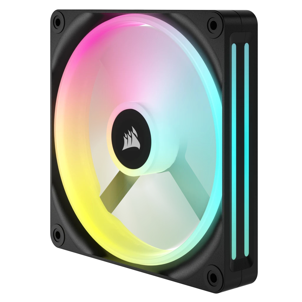 CORSAIR iCUE LINK QX140 RGB Gehäuselüfter 140 mm Schwarz (2 Stück)