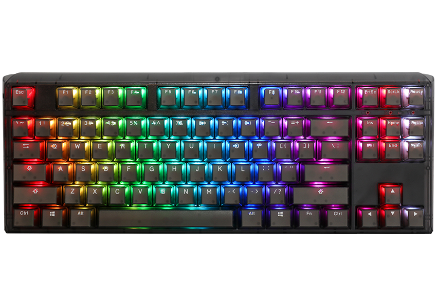 Ducky One 3 Aura TKL Gaming-Tastatur mit Gateron Baby Kangaroo, USB, RGB-LED, Hot-Swap, Schwarz