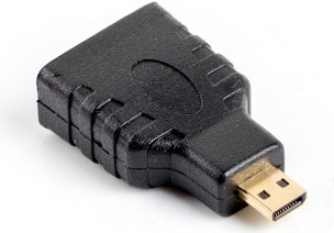 Lanberg AD-0015-BK Kabelschnittstellen-/adapter HDMI Micro HDMI Schwarz (AD-0015-BK)