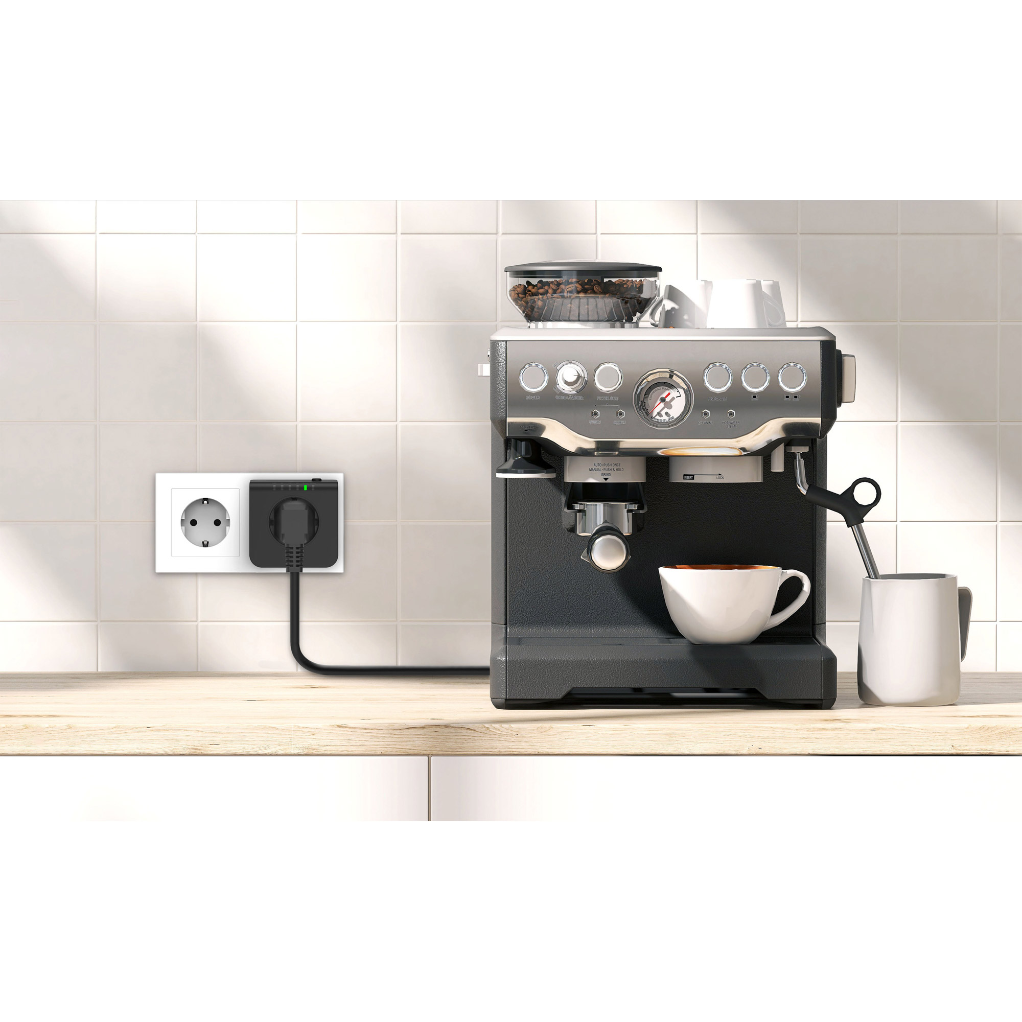 Ansmann AES1.4 Steckdosen-Timer digital 3680 W Schwarz