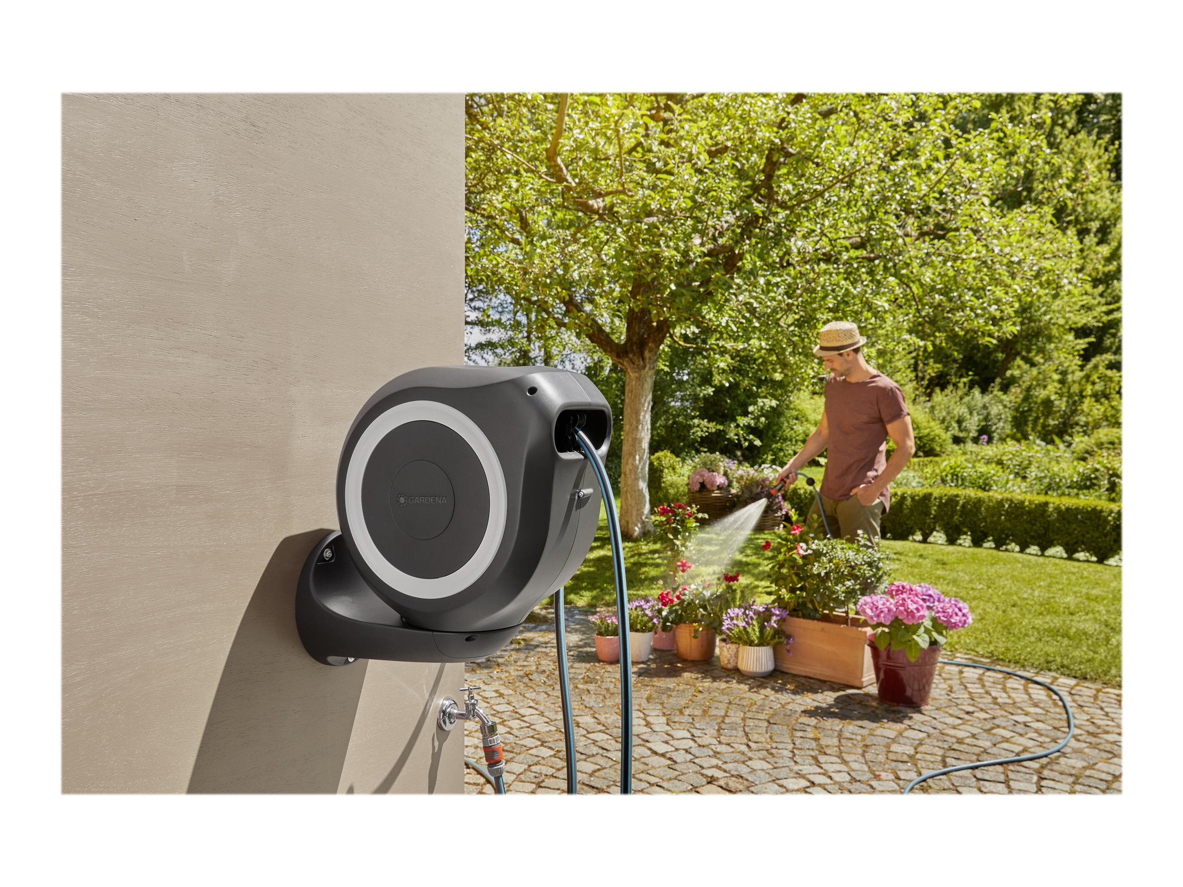 Gardena RollUp M Schlauchbox 20 m Weiß