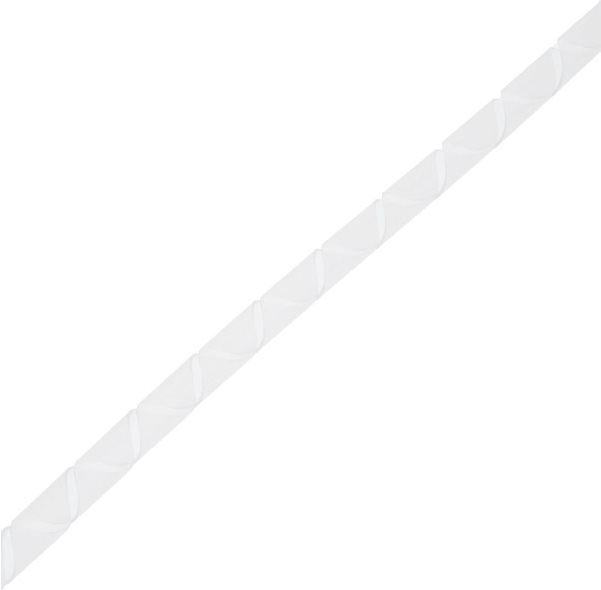 helos Spiral-Kabelschlauch ø 4 - 50 mm, 10 m naturfarben (zuschneidbar), zum Bündeln von Kabeln (129258)