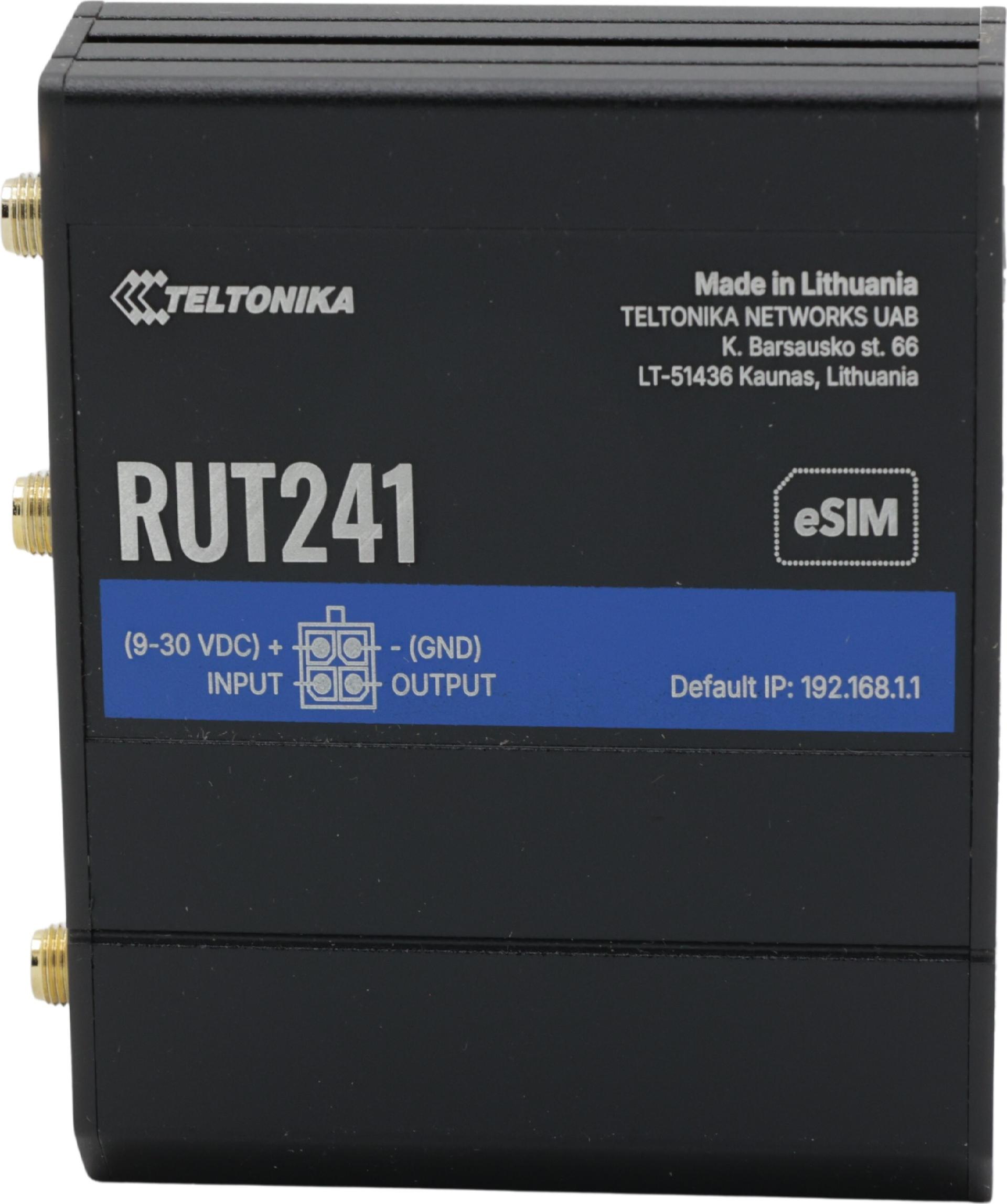 Teltonika RUT241 eSIM Wireless Router Schwarz