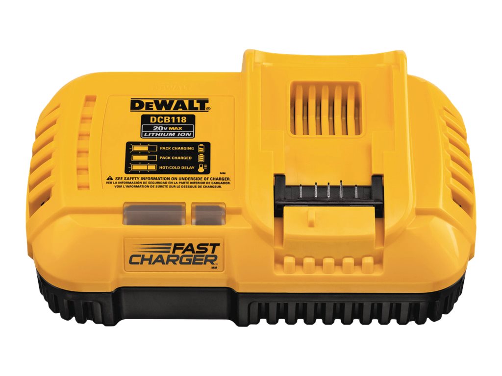 DeWALT DCB118-QW Akku-Ladegerät 8 A 10,8–18 V Schwarz/Gelb