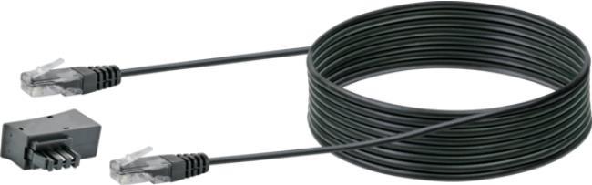 Schwaiger TAL6732 533 Kabelschnittstellen-/adapter RJ45 RJ45/TAE-F Schwarz (TAL6732533)